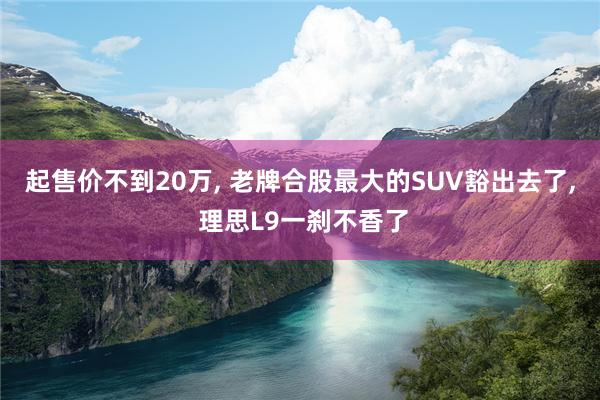 起售价不到20万, 老牌合股最大的SUV豁出去了, 理思L9